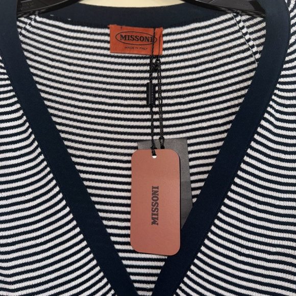 MISSONI JACQUARD-KNIT COTTON-BLEND CARDIGAN - Picture 6 of 8